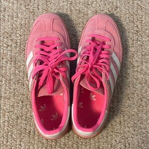 Adidas Spezial Pink and White Sneakers